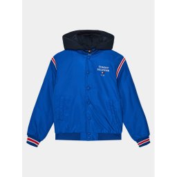 Tommy Hilfiger Яке бомбър Th Logo Bomber Jacket KB0KB08742 Син Regular Fit