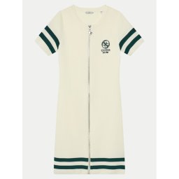 Guess Плетена рокля J5RK49 ZZ04U Екрю Regular Fit