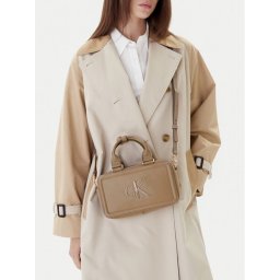Calvin Klein Дамска чанта Bold Ck Elongated Mini Tote LV04F3411G Бежов