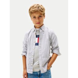 Tommy Hilfiger Риза Ithaca KB0KB09605 Син Regular Fit