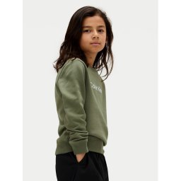 Calvin Klein Jeans Суитшърт Inst Logo IU0IU00680 D Зелен Regular Fit
