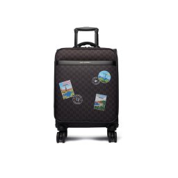 KARL LAGERFELD Самолетен куфар за ръчен багаж Ikon Monogram B1W30253 Кафяв