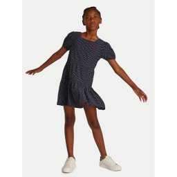 Tommy Hilfiger Ежедневна рокля KG0KG08337 S Тъмносин Regular Fit