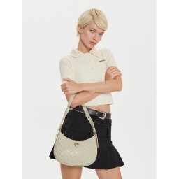 PINKO Дамска чанта Half Moon Mini Fl AI 24-25 PLTT 102790 A1YB Кремав