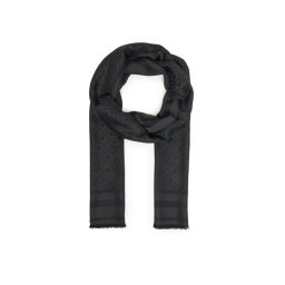 Tommy Hilfiger Шал Th Monogram Scarf AW0AW18273 Черен