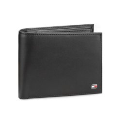 Tommy Hilfiger Портфейл Eton Cc Flap And Coin Pocket AM0AM00652 Черен
