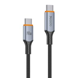 YESIDO CA212 Type-C към Type-C Кабел 140W за Бързо Зареждане 1.2 м