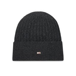 Tommy Hilfiger Шапка Th Cable Enamel Flag AW0AW17776 Черен