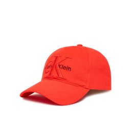Calvin Klein Шапка с козирка Large Monologo LV04D5039G Червен