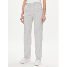 ONLY Текстилни панталони Merle 15312896 Бял Wide Leg