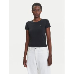 Converse Тишърт 10027252-A02 Черен Slim Fit