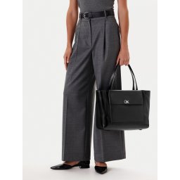 Дамска чанта Calvin Klein Ck Re-Lock Medium Shopper LV04F3223G Черен