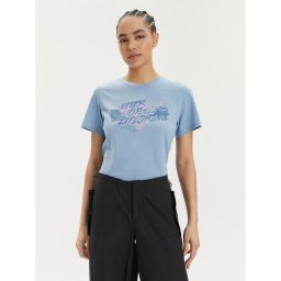 The North Face Тениска от техническо трико Foundation Traces NF0A882U Син Regular Fit