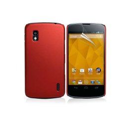 Пластмасов калъф за LG Nexus 4 - червен