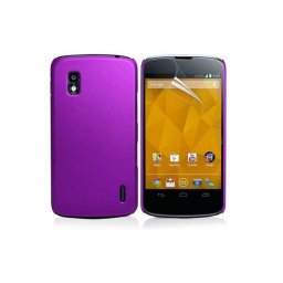 Пластмасов калъф за LG Nexus 4 - лилав