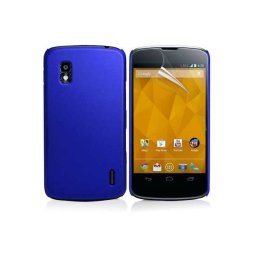 Пластмасов калъф за LG Nexus 4 - тъмно син
