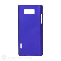 Пластмасов калъф за LG Optimus L7 - син