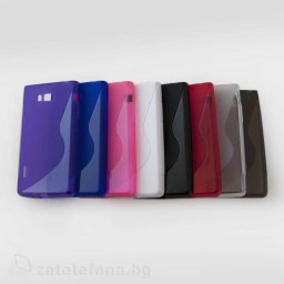 Силиконов калъф за LG Optimus L7 със S-образен дизайн
