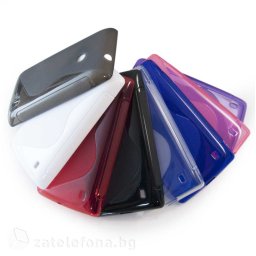 Силиконов калъф за Nokia Lumia 520 със S-образен дизайн