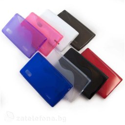 Силиконов калъф за LG Optimus L5 със S-образен дизайн