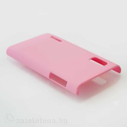 Пластмасов калъф за LG Optimus L5 - розов