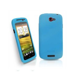 Силиконов калъф за HTC One S - светло син