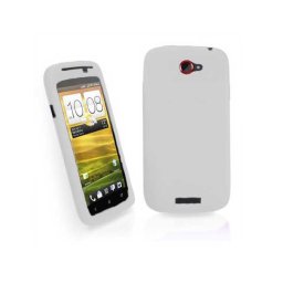 Силиконов калъф за HTC One S - бял