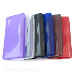 Силиконов калъф за LG Optimus L9 със S-образен дизайн