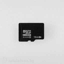 16 GB microSD карта със скорост 10 MB/s ( Class 10 )