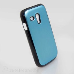 Алуминиев калъф за Samsung Galaxy S3 mini - светло син