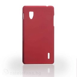 Пластмасов калъф за LG Optimus G - червен