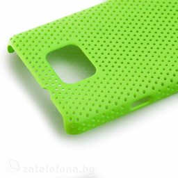 Пластмасов калъф "mesh" за Samsung Galaxy S2 - зелен