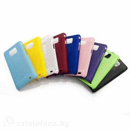 Пластмасов калъф "mesh" за Samsung Galaxy S2