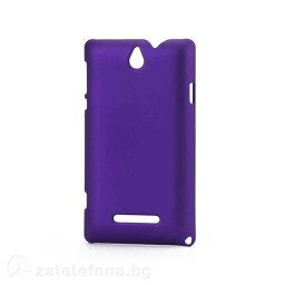 Пластмасов калъф за Sony Xperia E - лилав
