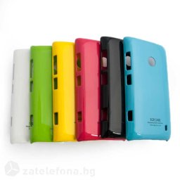 Пластмасов гланциран калъф за Nokia Lumia 520