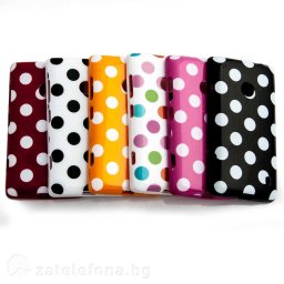 Силиконов калъф за Nokia Lumia 520 на точки