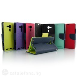 Калъф страничен флип модел GOOSPERY, марка Mercury за Sony Xperia SP
