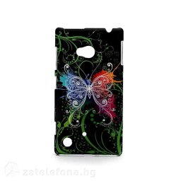 Пластмасов калъф за Nokia Lumia 720 - с пеперуда