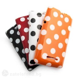 Силиконов калъф за Sony Xperia E на точки