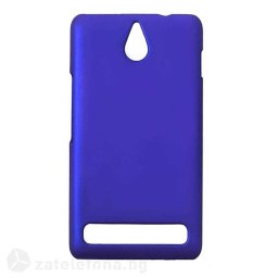 Пластмасов калъф за Sony Xperia E1 - тъмно син