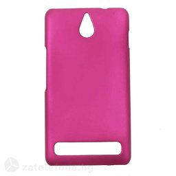 Пластмасов калъф за Sony Xperia E1 - ярко розов