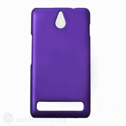Пластмасов калъф за Sony Xperia E1 - лилав