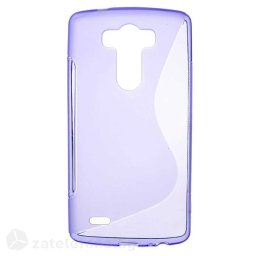 Силиконов калъф за LG G3 със S-образен дизайн - лилав