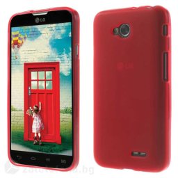 Силиконов калъф за LG L70 D320 One SIM - червен