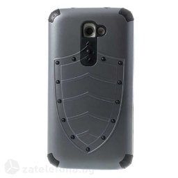Двупластов калъф Shield марка Super Cool за LG G2 - сив