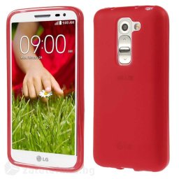 Силиконов калъф за LG G2 mini - червен