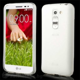 Силиконов калъф за LG G2 mini - бял