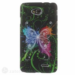 Пластмасов калъф за LG L70 D320 One SIM - с пеперуда
