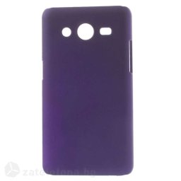 Пластмасов калъф за Samsung Galaxy Core 2 с пясъчна текстура - лилав