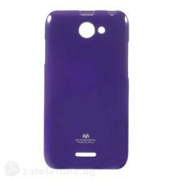 Гланциран силиконов калъф марка Mercury с лъскави частици за HTC Desire 516 – лилав
